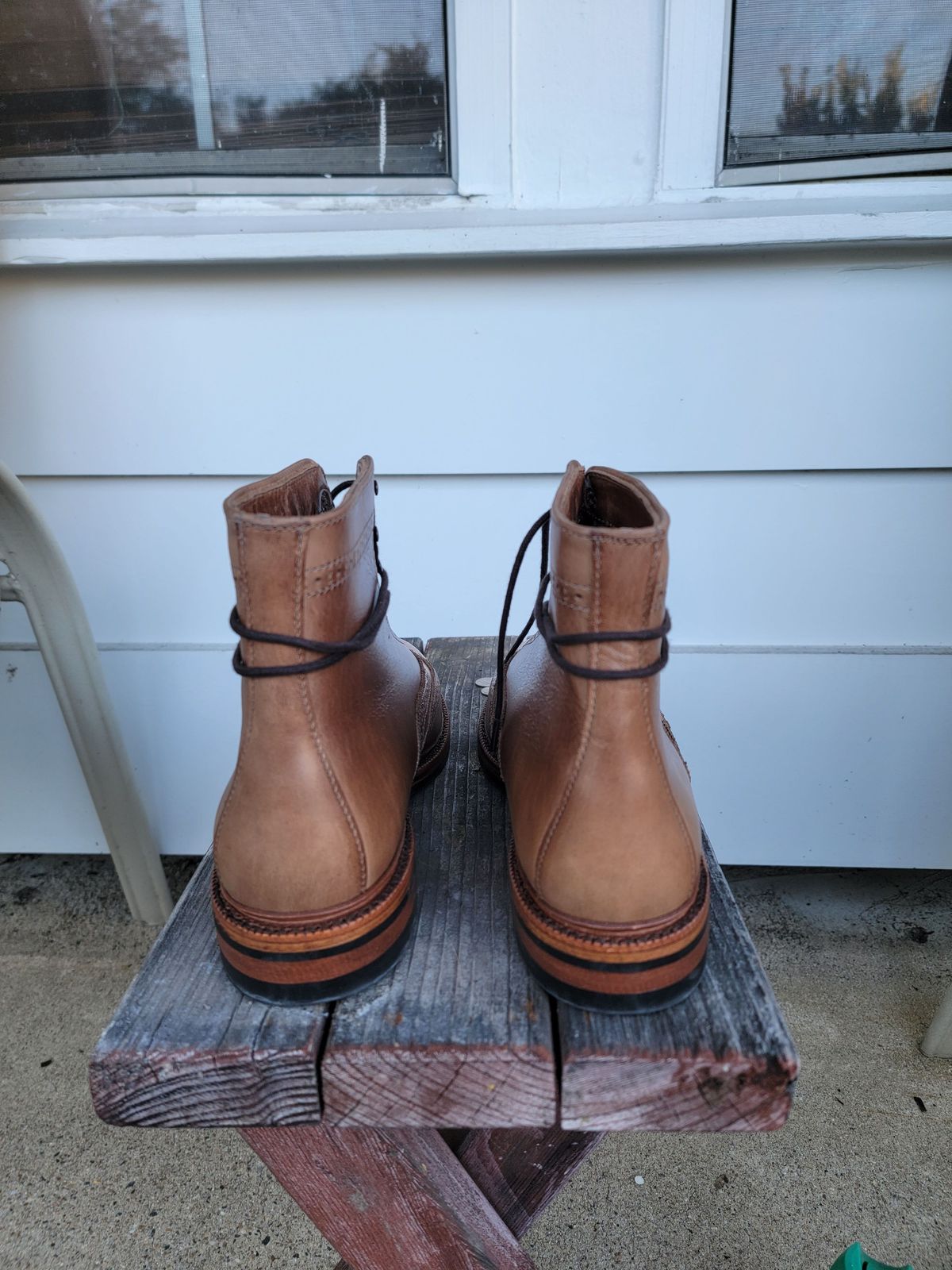 Photo by patinathunderdome on September 30, 2021 of the Parkhurst The Spaulding in Horween Natural Chromexcel.