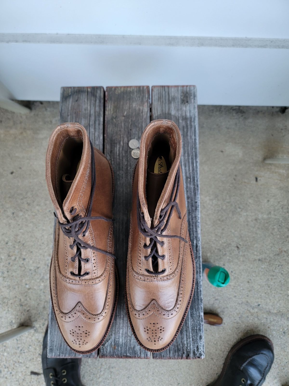 Photo by patinathunderdome on September 30, 2021 of the Parkhurst The Spaulding in Horween Natural Chromexcel.