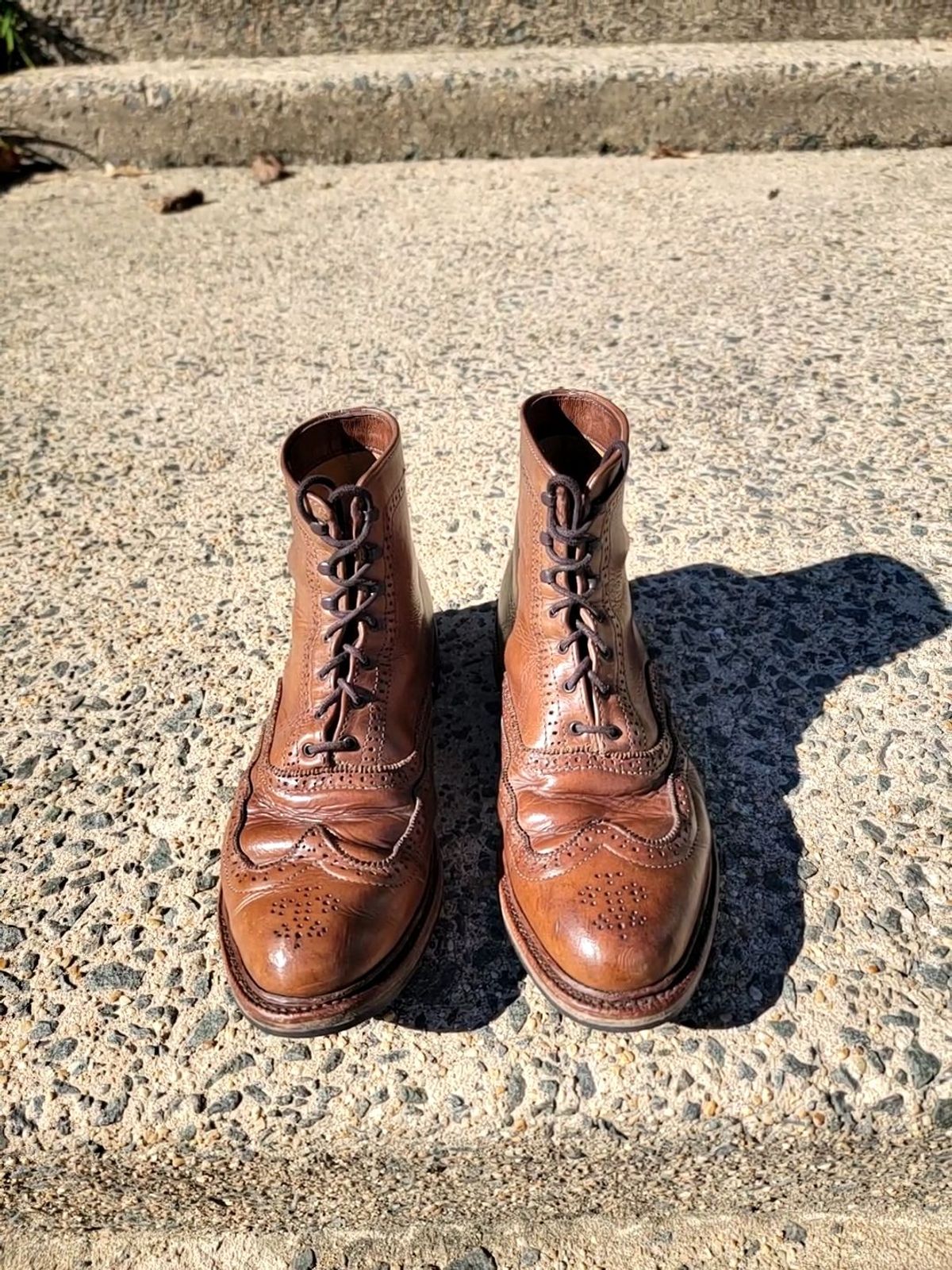 Photo by patinathunderdome on November 1, 2021 of the Parkhurst The Spaulding in Horween Natural Chromexcel.