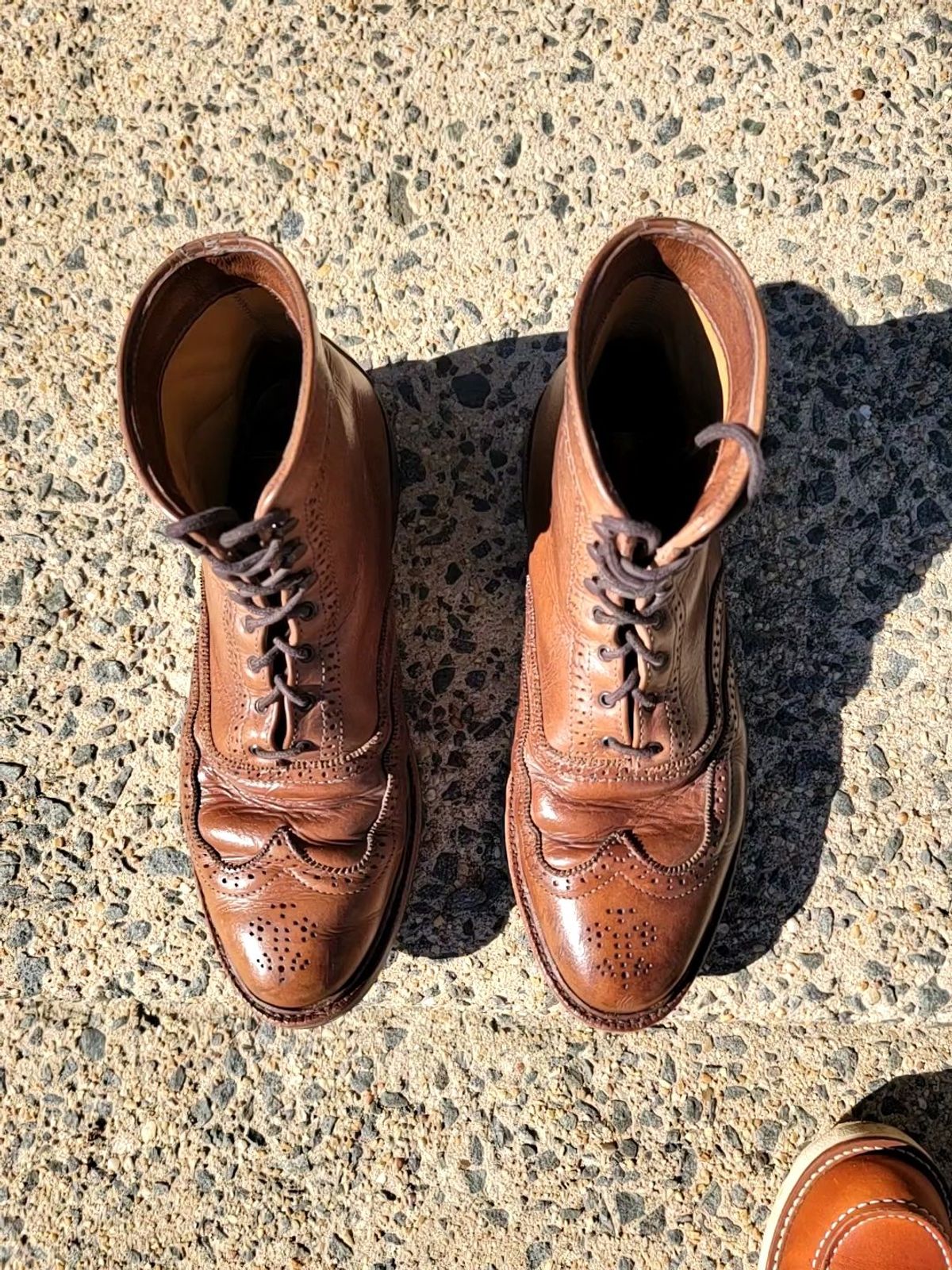 Photo by patinathunderdome on November 1, 2021 of the Parkhurst The Spaulding in Horween Natural Chromexcel.