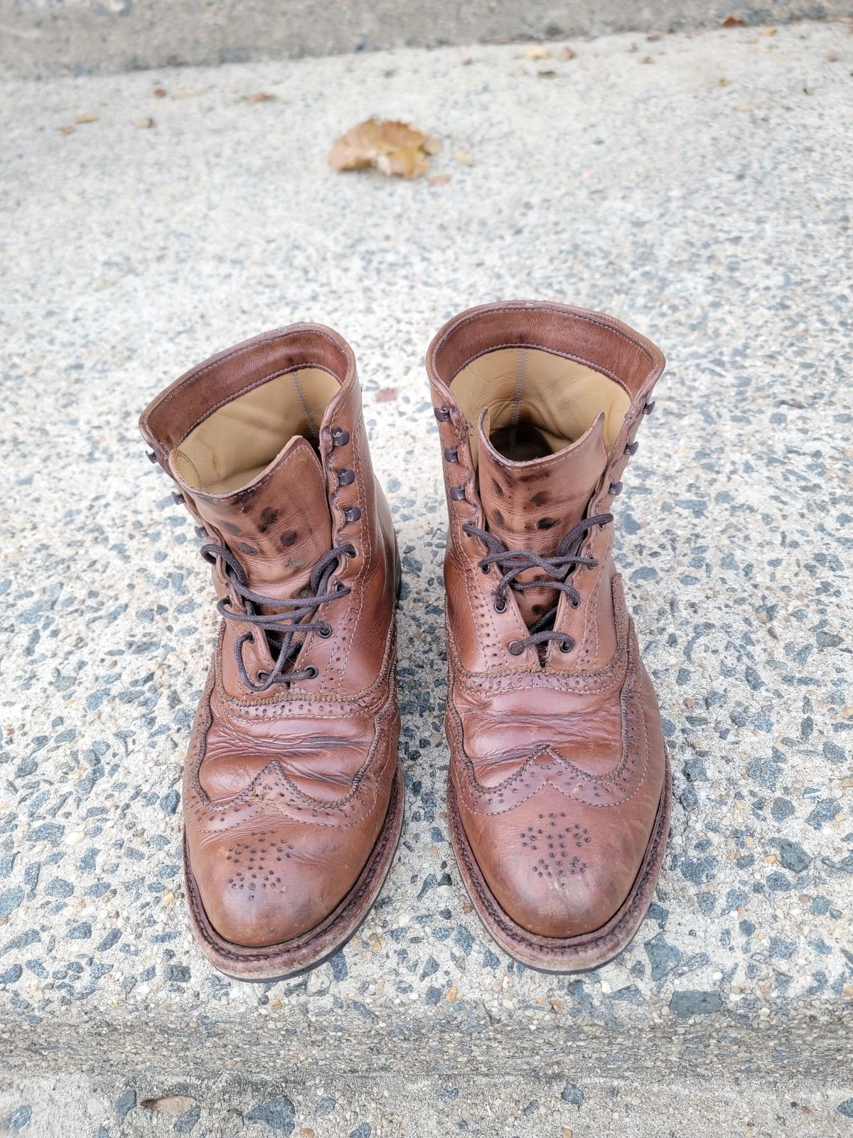 Photo by patinathunderdome on December 3, 2021 of the Parkhurst The Spaulding in Horween Natural Chromexcel.