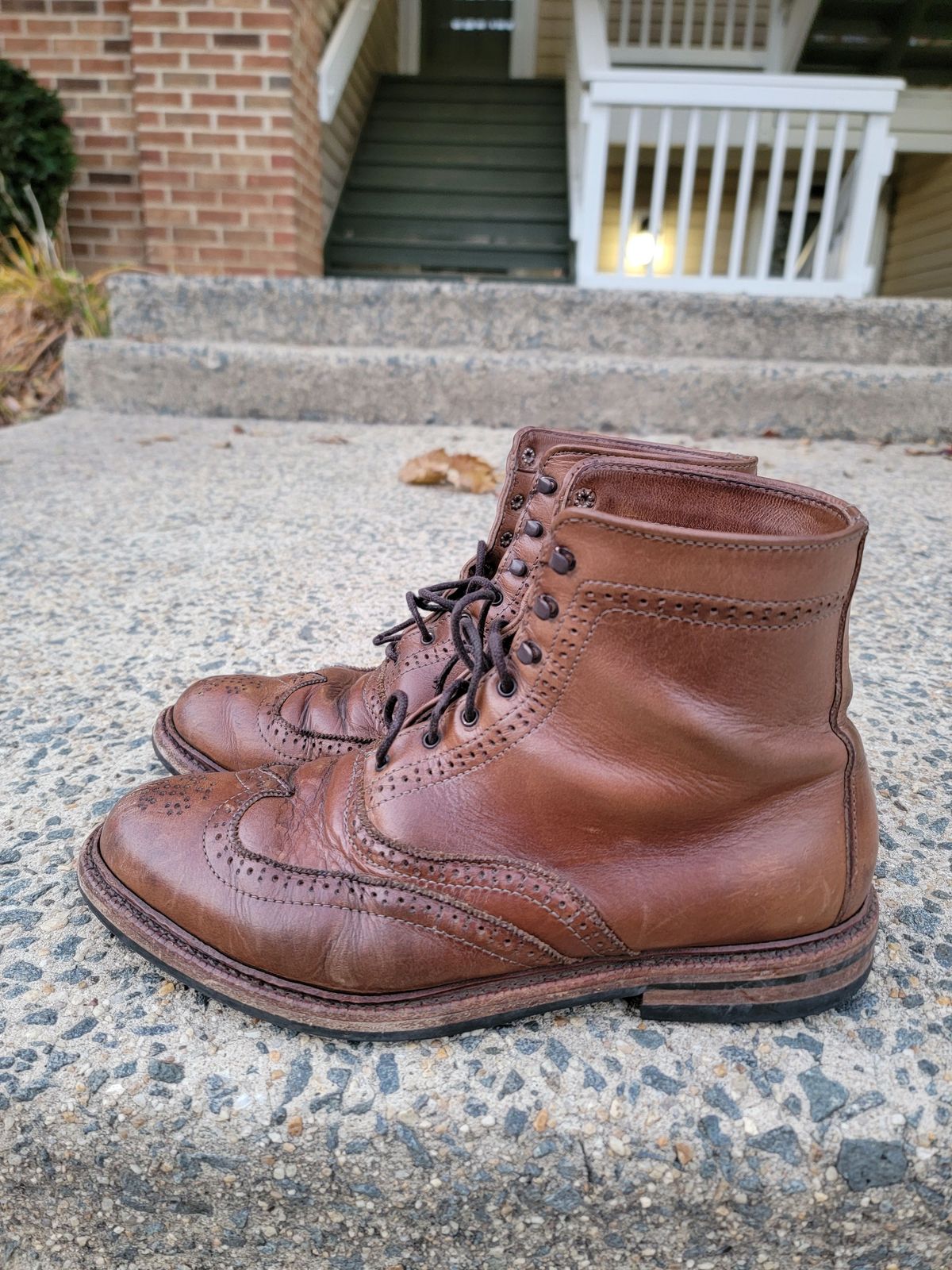 Photo by patinathunderdome on December 3, 2021 of the Parkhurst The Spaulding in Horween Natural Chromexcel.