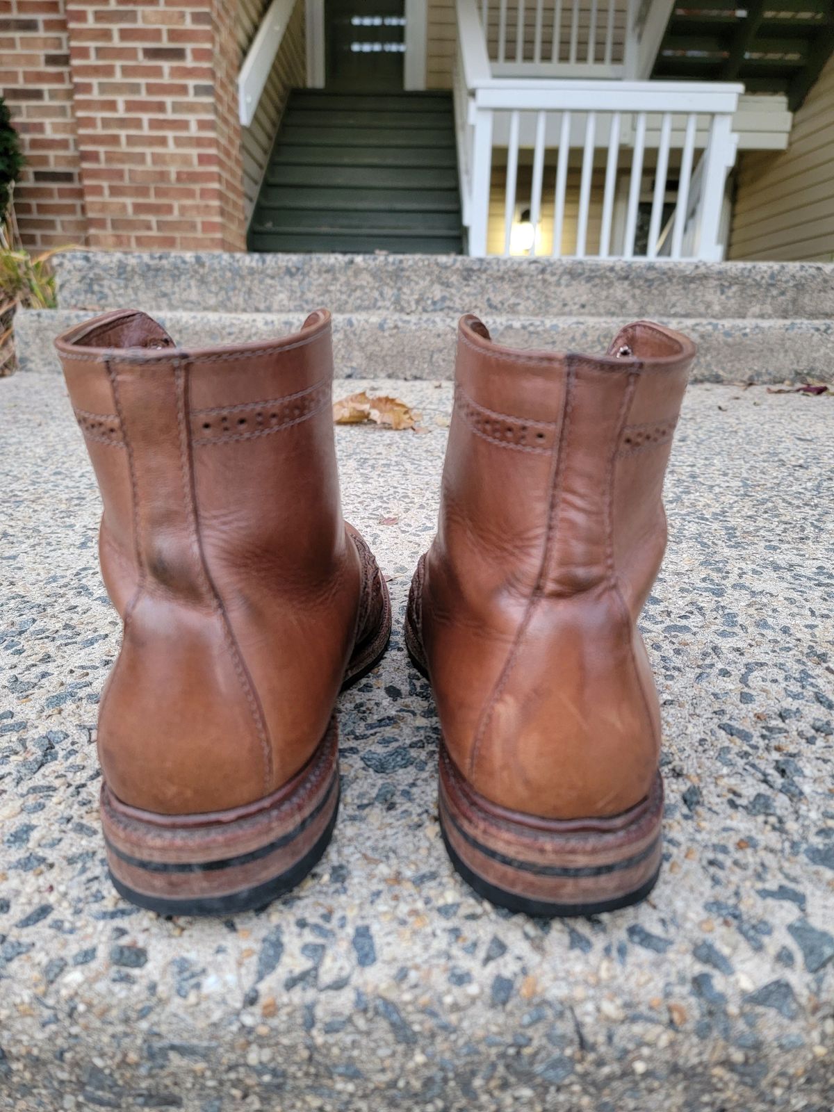 Photo by patinathunderdome on December 3, 2021 of the Parkhurst The Spaulding in Horween Natural Chromexcel.