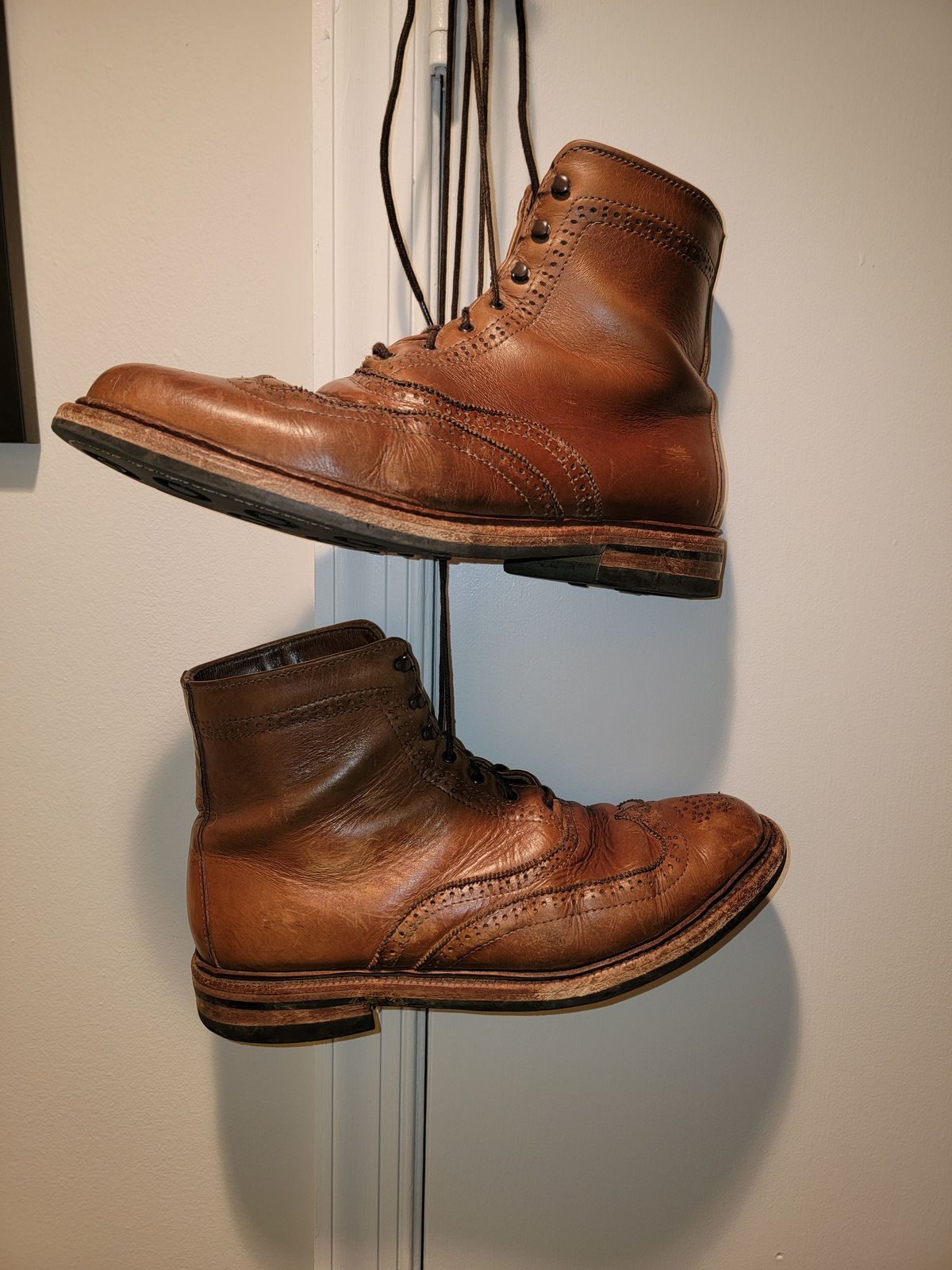 Photo by patinathunderdome on December 3, 2021 of the Parkhurst The Spaulding in Horween Natural Chromexcel.