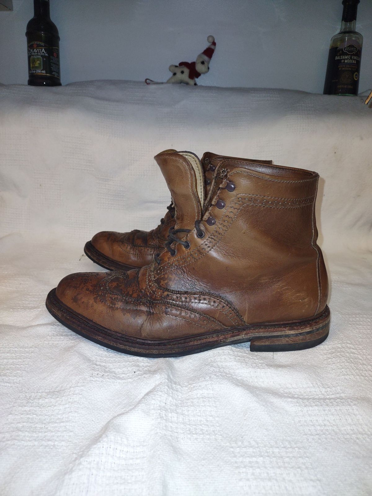 Photo by patinathunderdome on January 3, 2022 of the Parkhurst The Spaulding in Horween Natural Chromexcel.