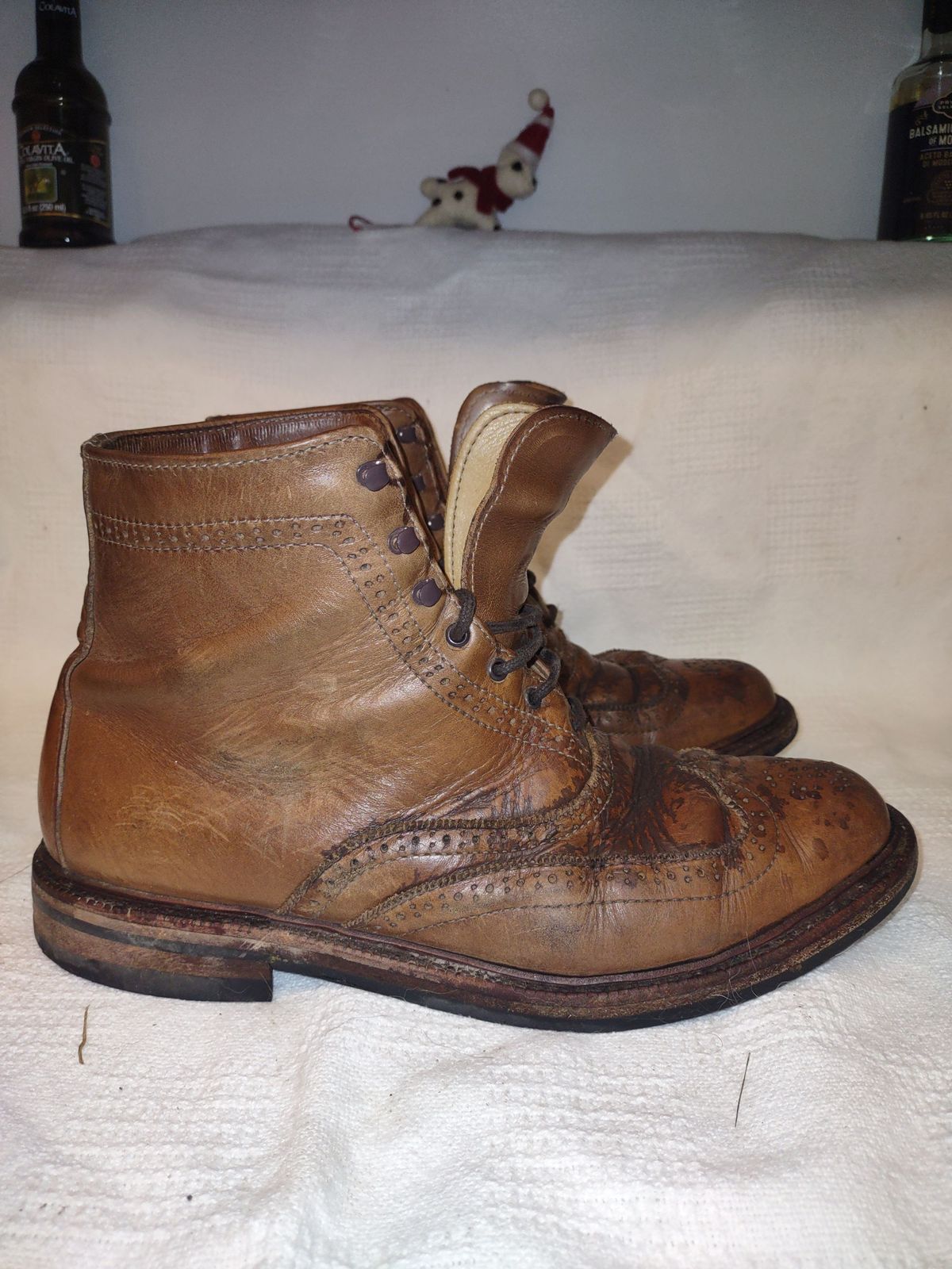 Photo by patinathunderdome on January 3, 2022 of the Parkhurst The Spaulding in Horween Natural Chromexcel.