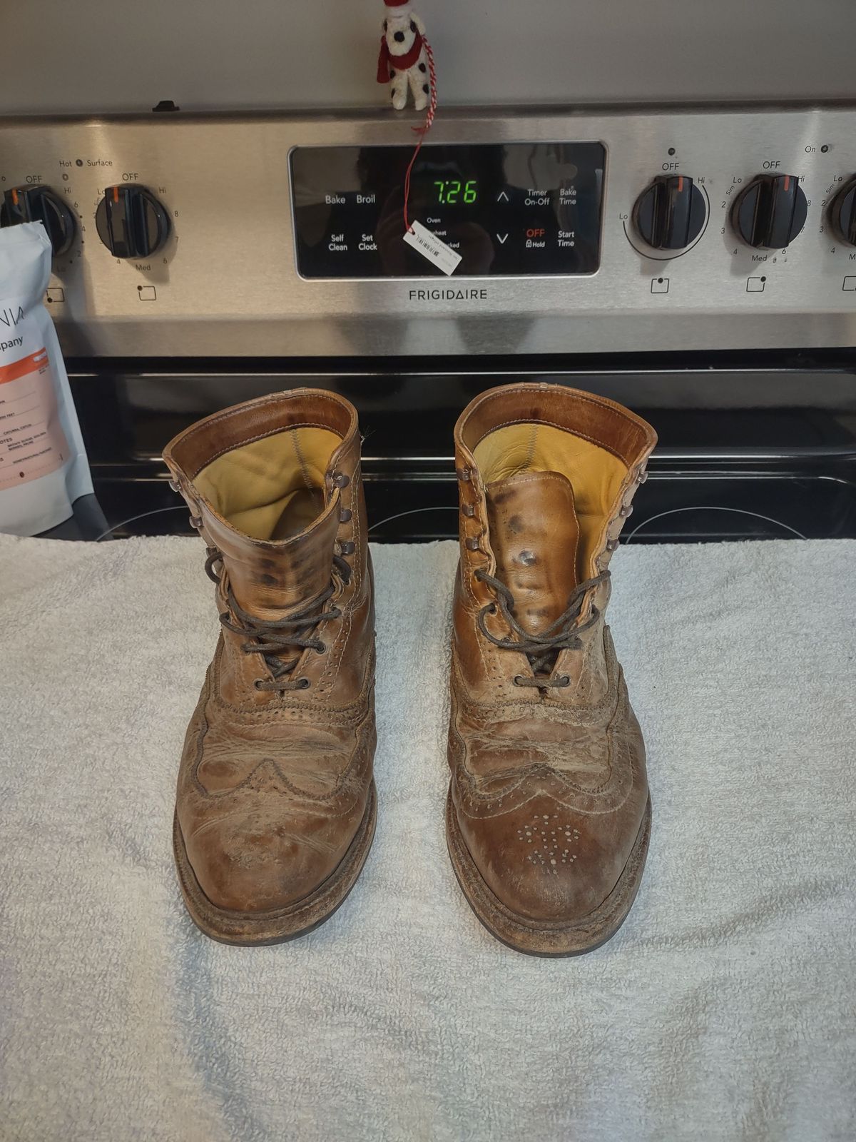Photo by patinathunderdome on February 5, 2022 of the Parkhurst The Spaulding in Horween Natural Chromexcel.