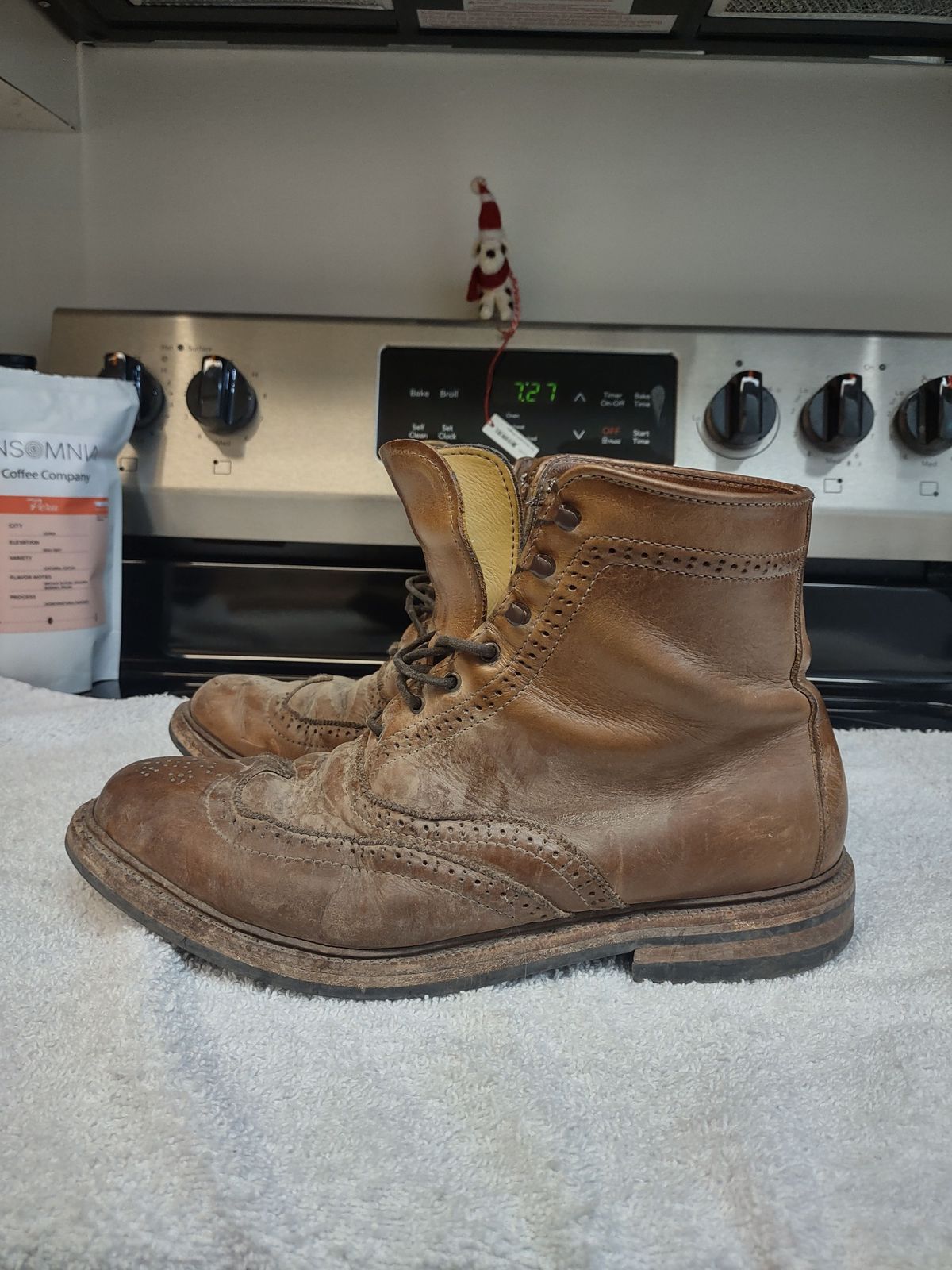 Photo by patinathunderdome on February 5, 2022 of the Parkhurst The Spaulding in Horween Natural Chromexcel.