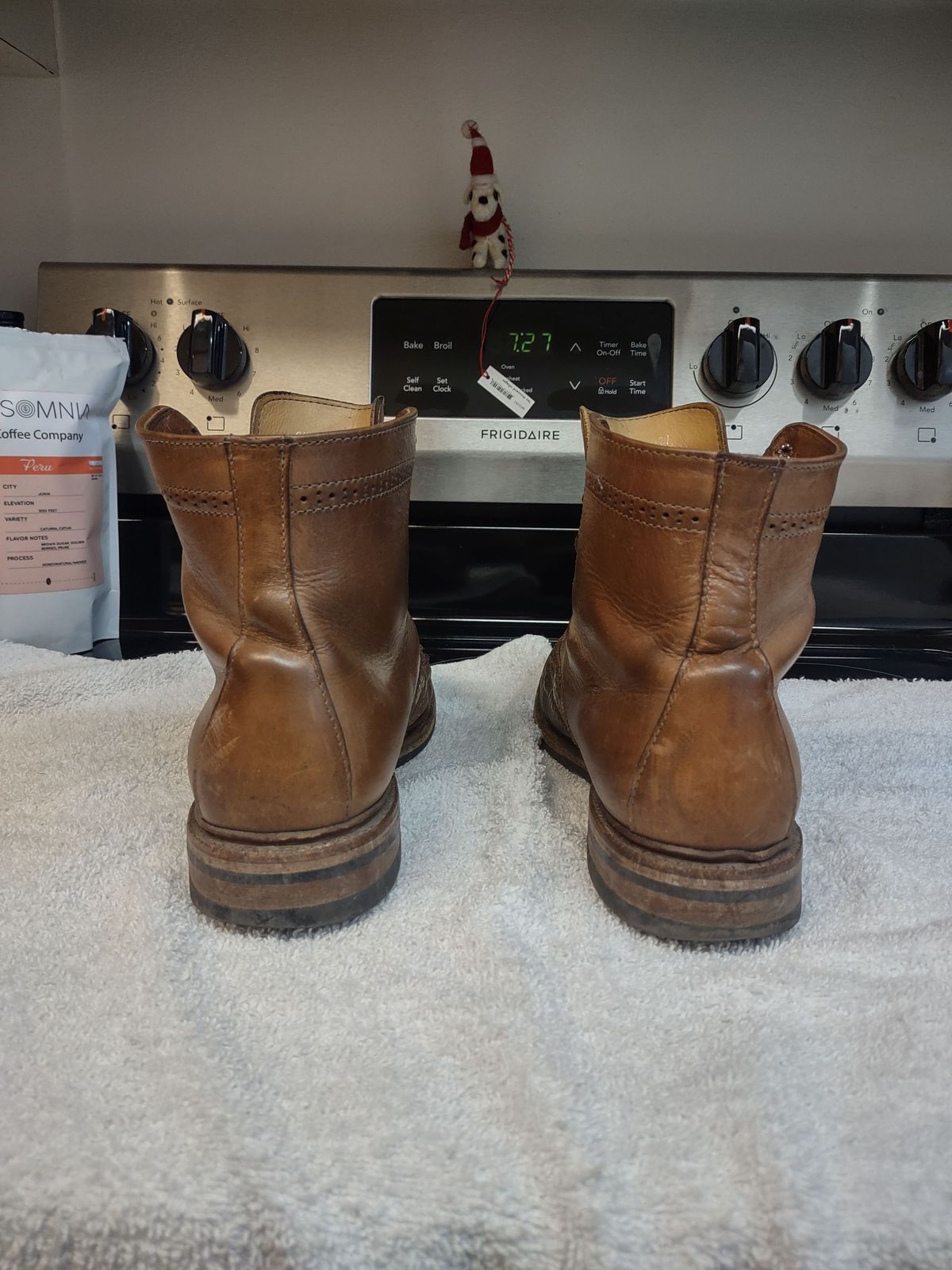 Photo by patinathunderdome on February 5, 2022 of the Parkhurst The Spaulding in Horween Natural Chromexcel.