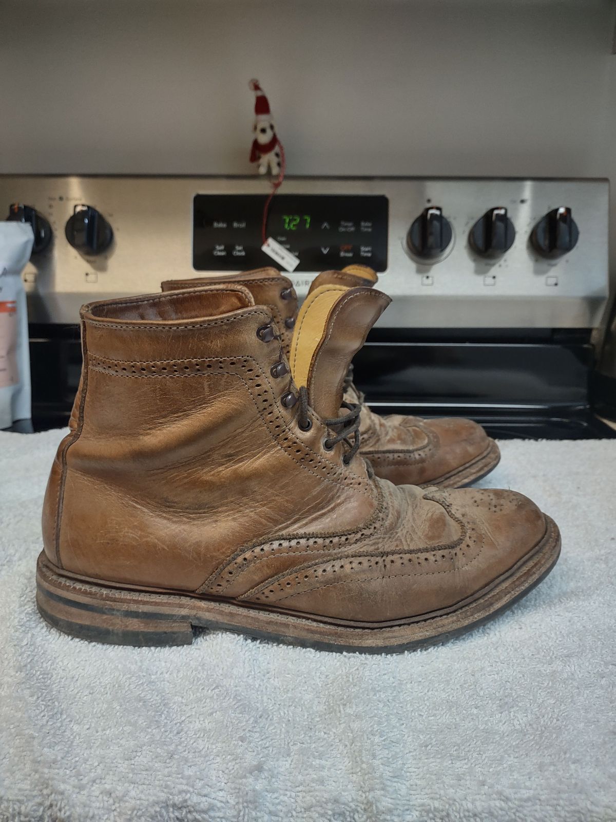 Photo by patinathunderdome on February 5, 2022 of the Parkhurst The Spaulding in Horween Natural Chromexcel.