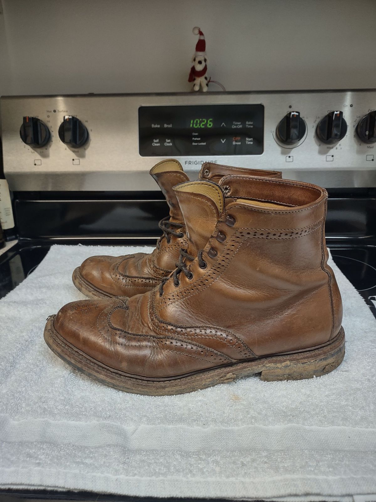 Photo by patinathunderdome on March 5, 2022 of the Parkhurst The Spaulding in Horween Natural Chromexcel.