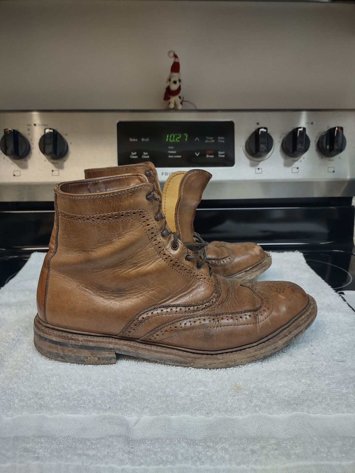 Photo by patinathunderdome on March 5, 2022 of the Parkhurst The Spaulding in Horween Natural Chromexcel.