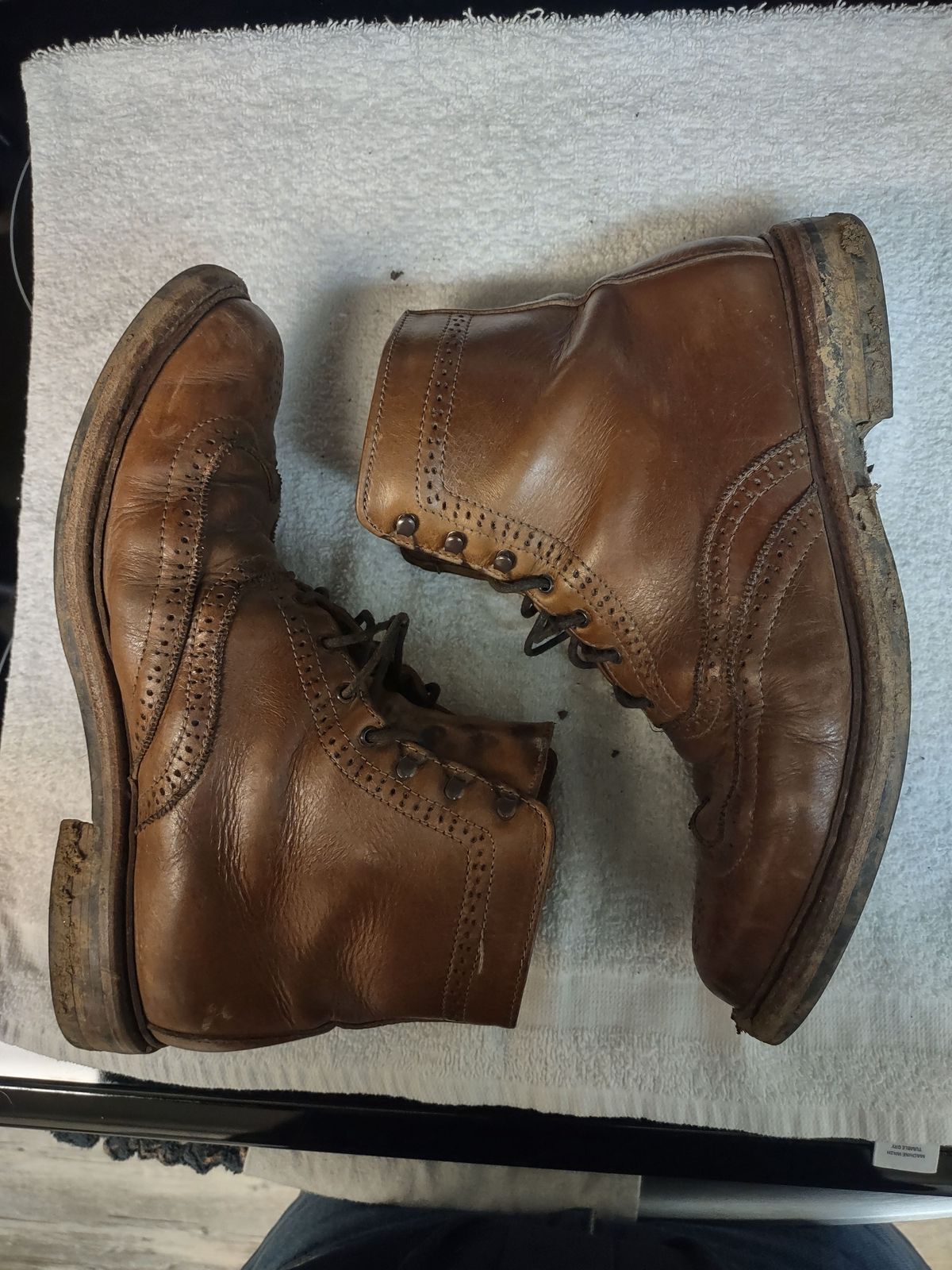 Photo by patinathunderdome on March 5, 2022 of the Parkhurst The Spaulding in Horween Natural Chromexcel.