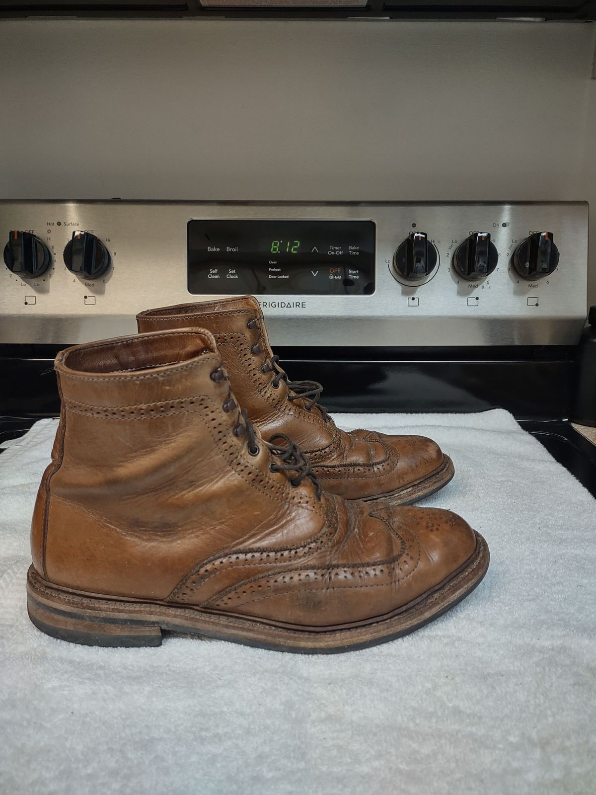 Photo by patinathunderdome on April 6, 2022 of the Parkhurst The Spaulding in Horween Natural Chromexcel.