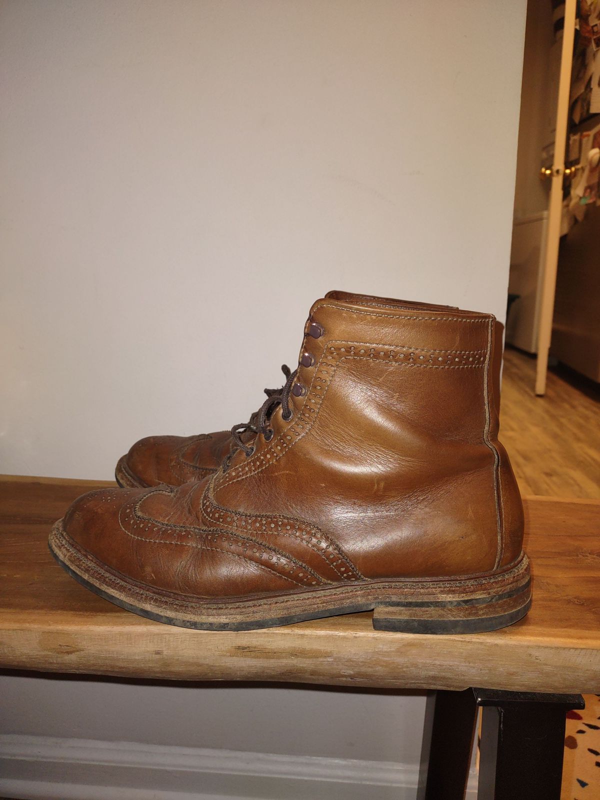 Photo by patinathunderdome on May 6, 2022 of the Parkhurst The Spaulding in Horween Natural Chromexcel.