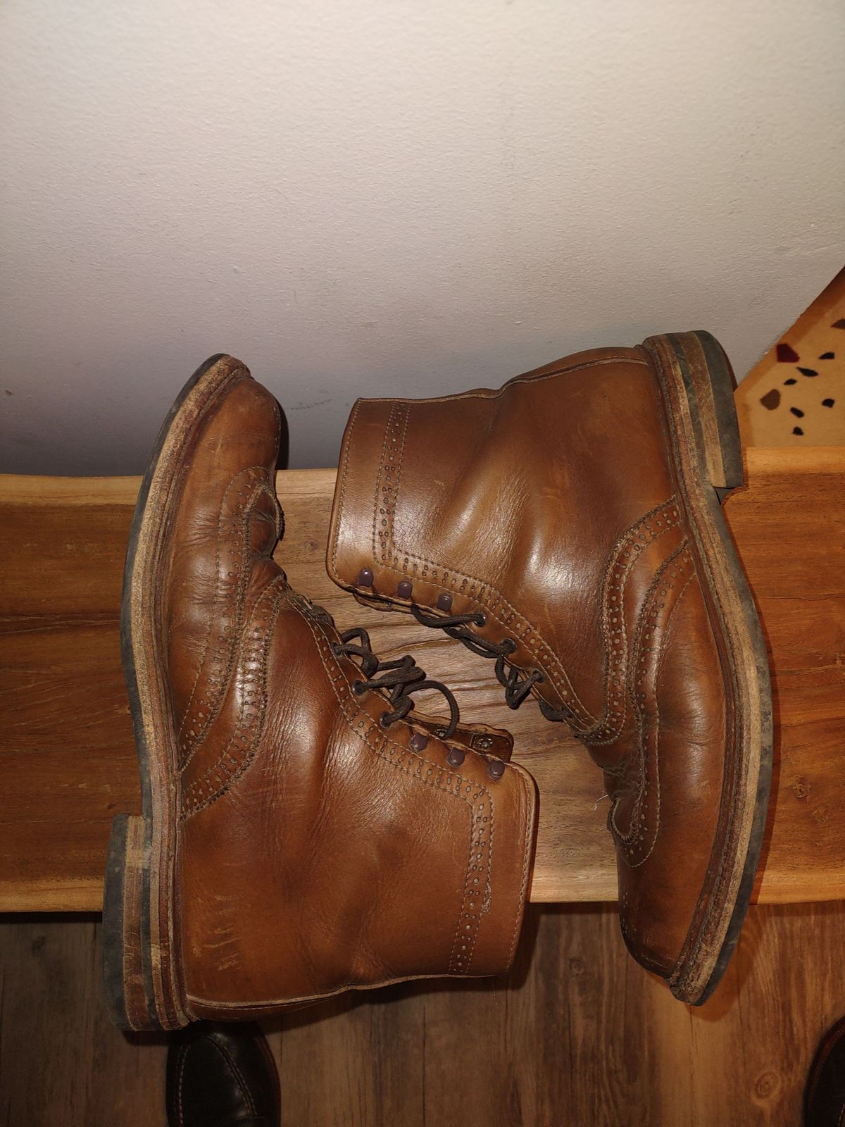 Photo by patinathunderdome on May 6, 2022 of the Parkhurst The Spaulding in Horween Natural Chromexcel.