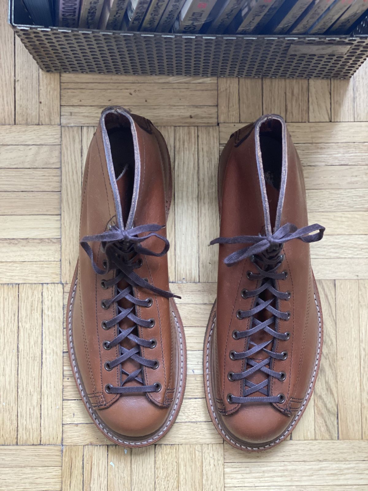 Photo by patinathunderdome on September 30, 2021 of the Red Wing Lineman Boots in S.B. Foot Cigar Retan.
