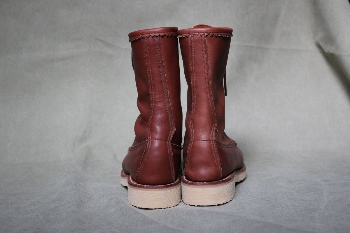 Photo by patinathunderdome on October 2, 2021 of the Russell Moccasin Co. Bird Shooter in Brown Oil Tan.