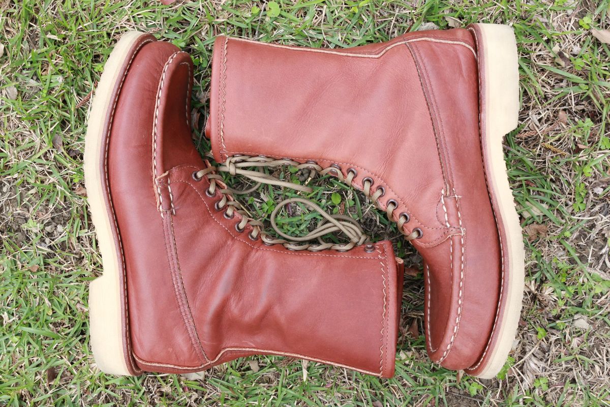 Russell Moccasin Co. Bird Shooter in Brown Oil Tan | Patina Russell Moccasin Co. Bird Shooter in Brown Oil Tan | Patina