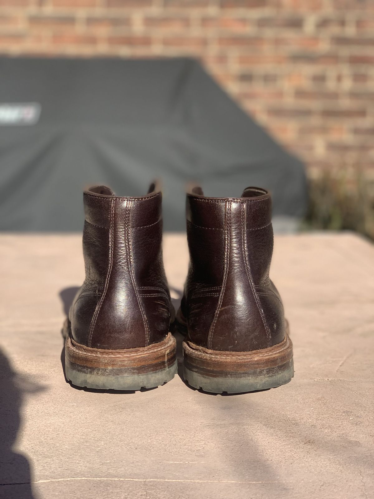 Photo by patinathunderdome on January 4, 2022 of the Alden x Stitchdown Stitchup 2.0 in Horween Arabica Lux Calfskin.