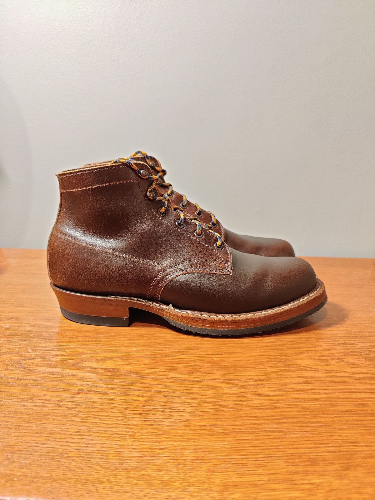 Photo by patinathunderdome on September 30, 2021 of the White's Semi-Dress in Horween Cinnamon Waxed Flesh.