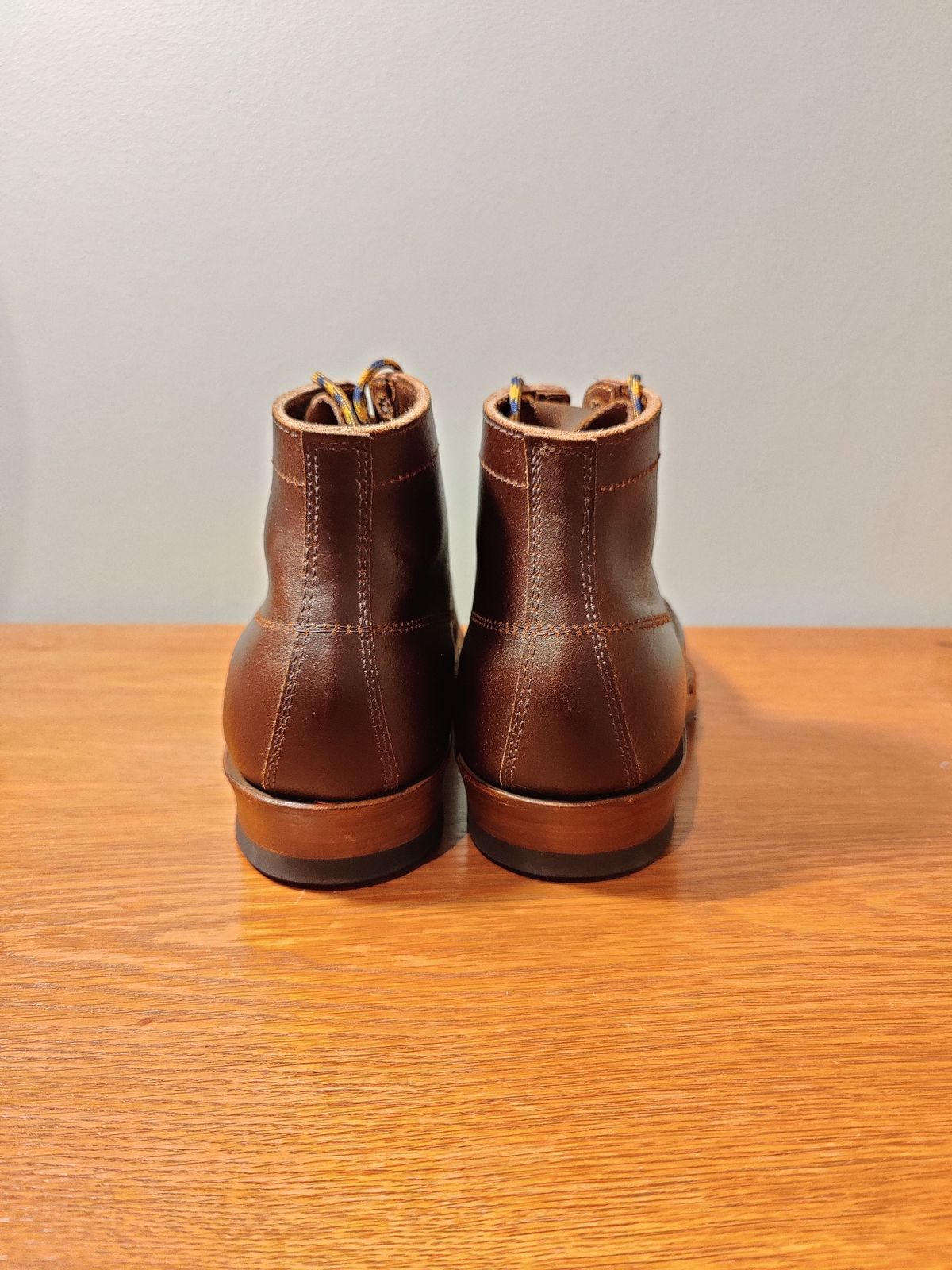 Photo by patinathunderdome on September 30, 2021 of the White's Semi-Dress in Horween Cinnamon Waxed Flesh.