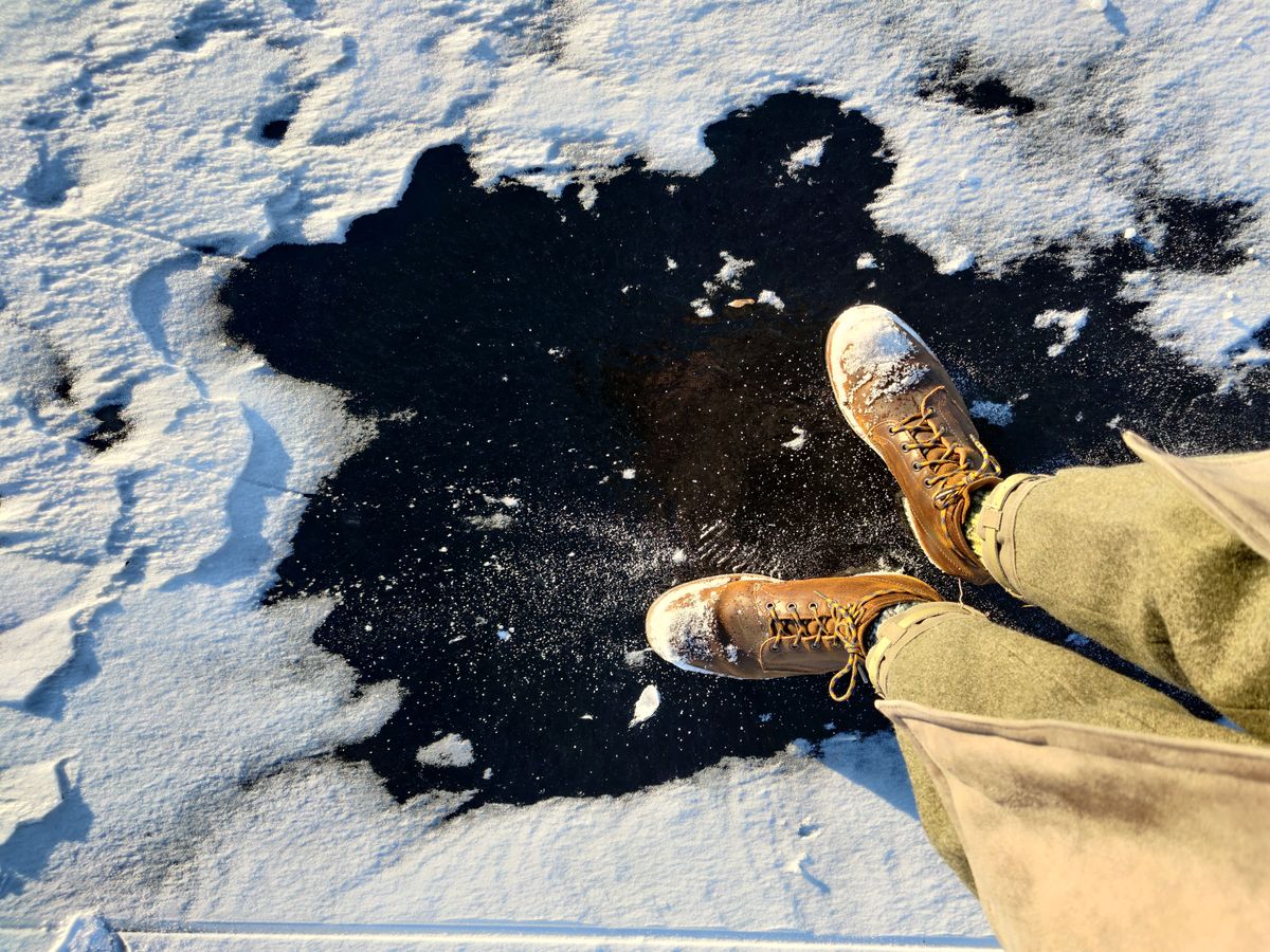Photo by patinathunderdome on January 2, 2022 of the White's Semi-Dress in Horween Cinnamon Waxed Flesh.