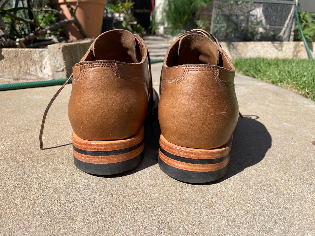 Photo by patinathunderdome on January 4, 2024 of the Monroe 38918 in Horween Natural Chromexcel.