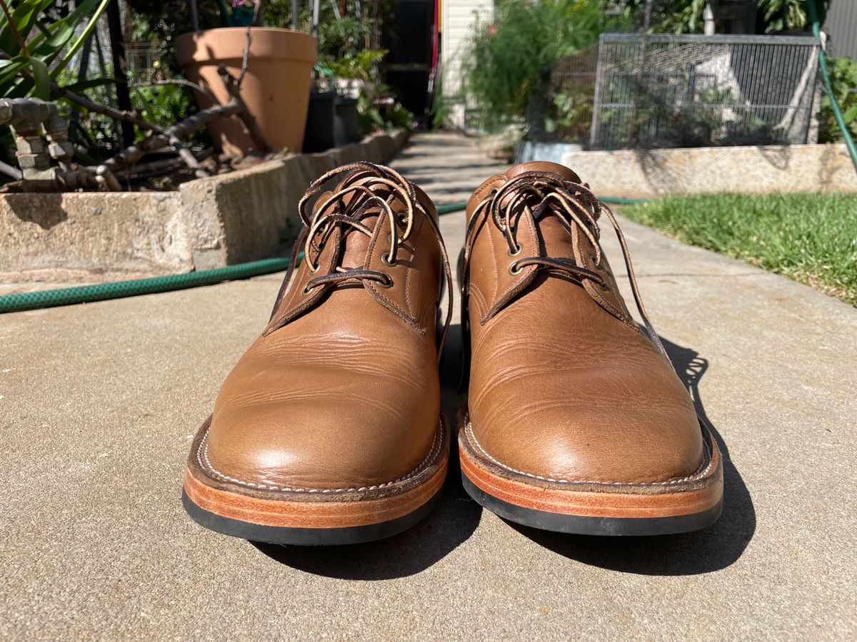 Photo by patinathunderdome on January 4, 2024 of the Monroe 38918 in Horween Natural Chromexcel.