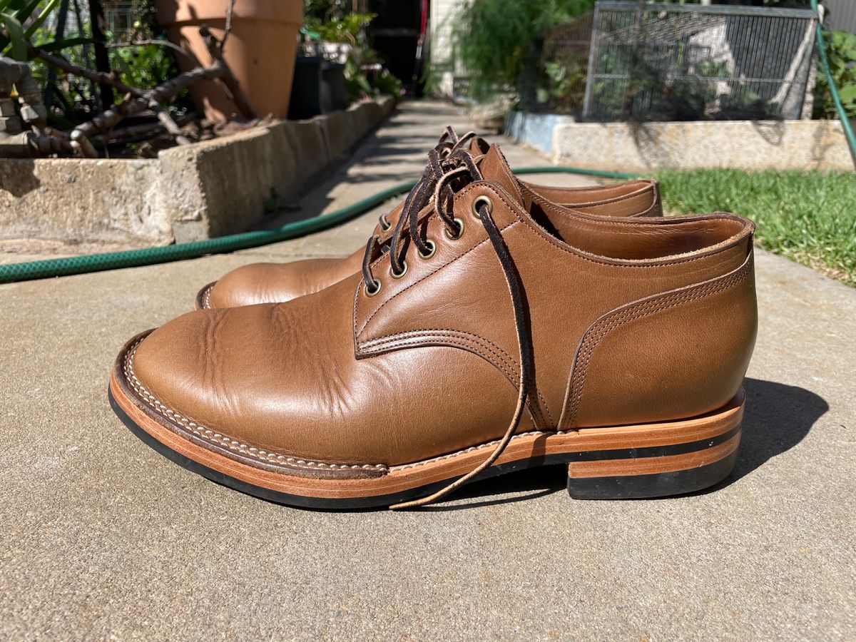 Photo by patinathunderdome on January 4, 2024 of the Monroe 38918 in Horween Natural Chromexcel.