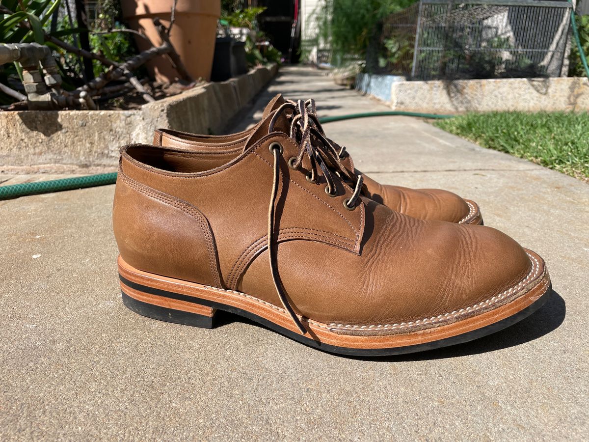 Photo by patinathunderdome on January 4, 2024 of the Monroe 38918 in Horween Natural Chromexcel.