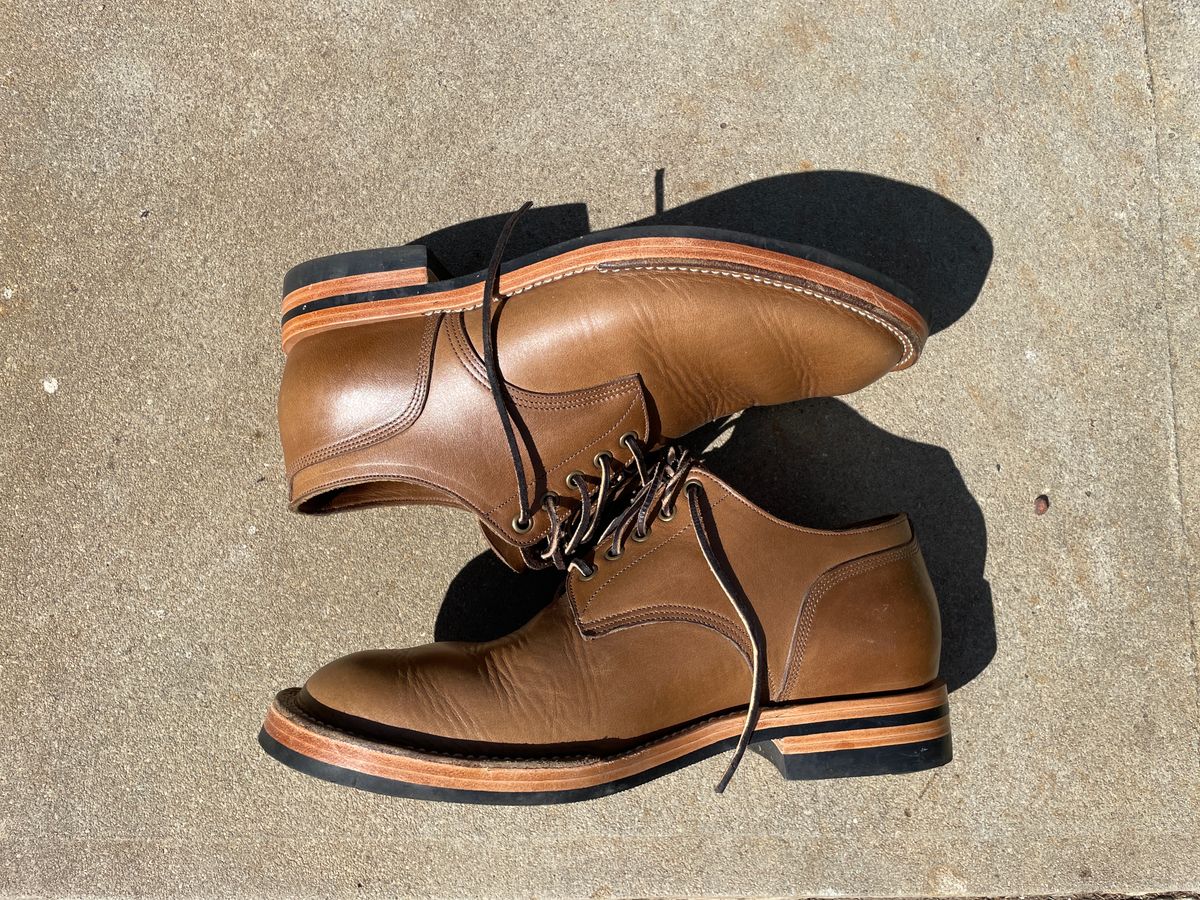 Photo by patinathunderdome on January 4, 2024 of the Monroe 38918 in Horween Natural Chromexcel.