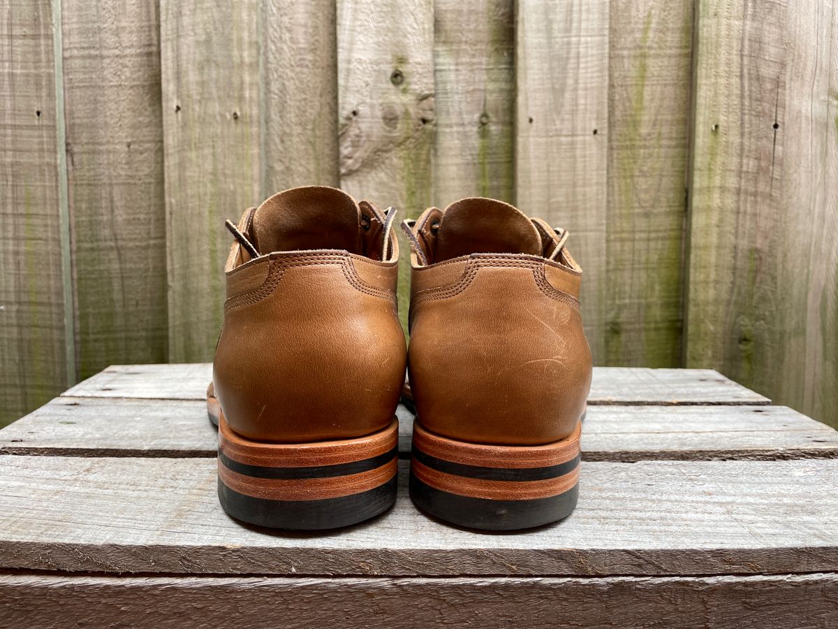 Photo by patinathunderdome on March 3, 2024 of the Monroe 38918 in Horween Natural Chromexcel.