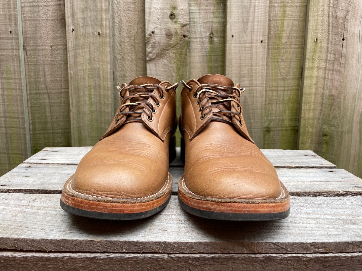 Photo by patinathunderdome on March 3, 2024 of the Monroe 38918 in Horween Natural Chromexcel.