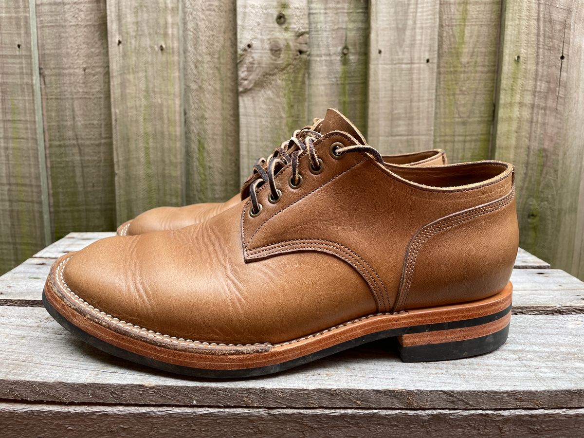 Photo by patinathunderdome on March 3, 2024 of the Monroe 38918 in Horween Natural Chromexcel.