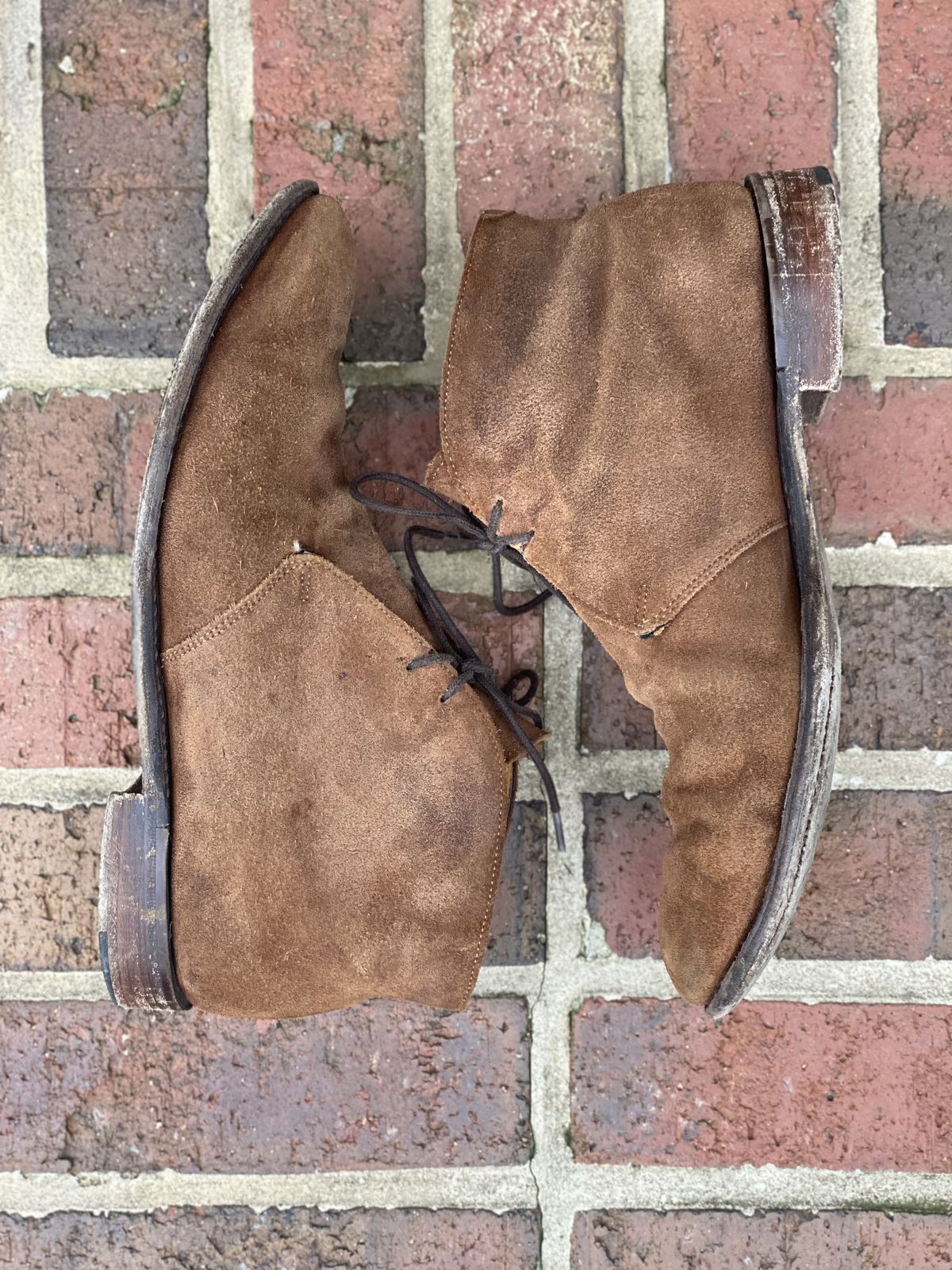 Photo by patinathunderdome on April 4, 2022 of the Cheaney Chukka Boot in Fox Suede.