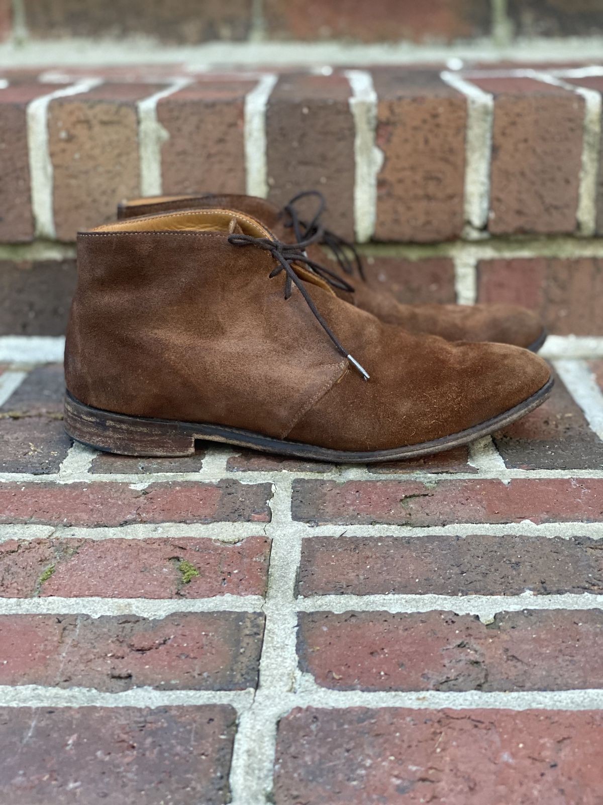 Photo by patinathunderdome on May 6, 2022 of the Cheaney Chukka Boot in Fox Suede.