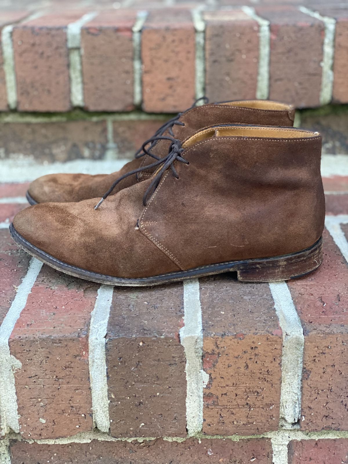 Photo by patinathunderdome on May 6, 2022 of the Cheaney Chukka Boot in Fox Suede.