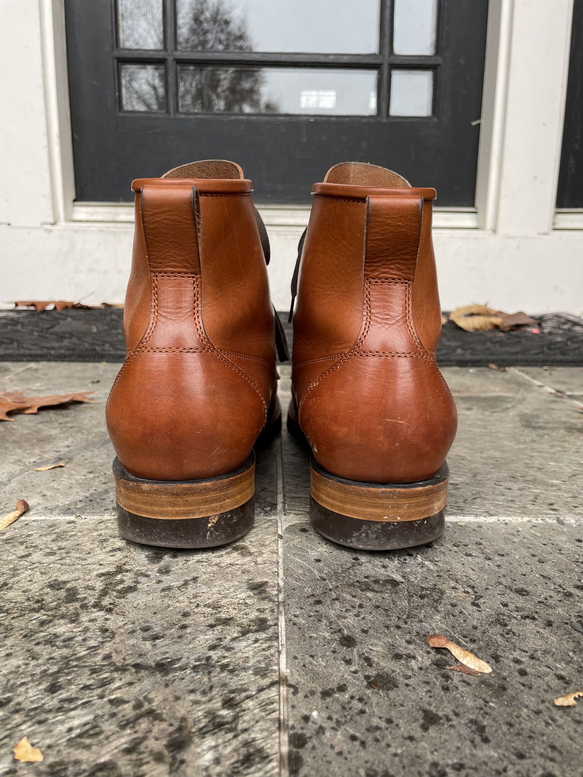 Photo by patinathunderdome on December 1, 2021 of the White Kloud Blucher.87 in Badalassi Carlo Cognac Minerva.
