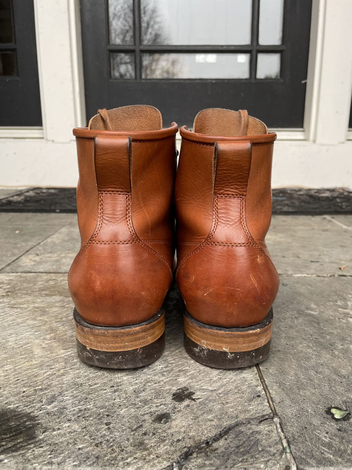 Photo by patinathunderdome on January 2, 2022 of the White Kloud Blucher.87 in Badalassi Carlo Cognac Minerva.