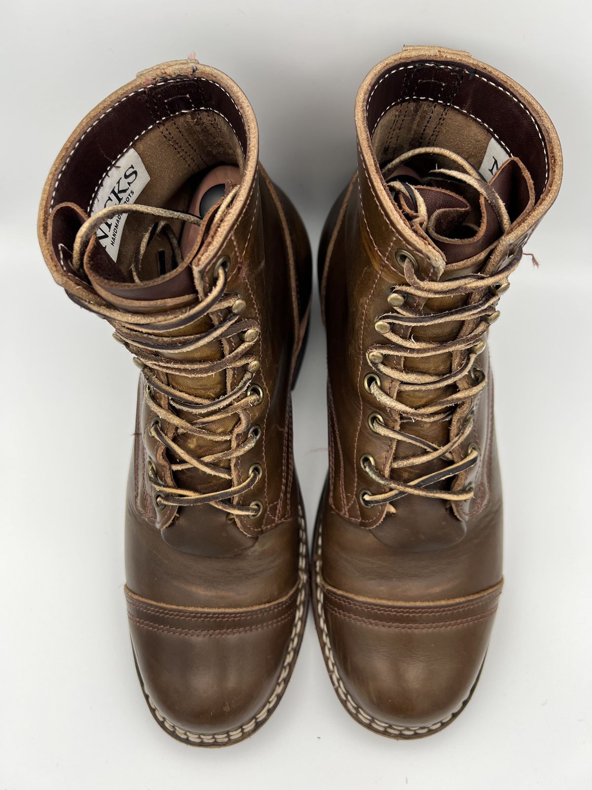 Photo by patinathunderdome on January 6, 2022 of the Nicks Charley in Horween Olive Chromepak.