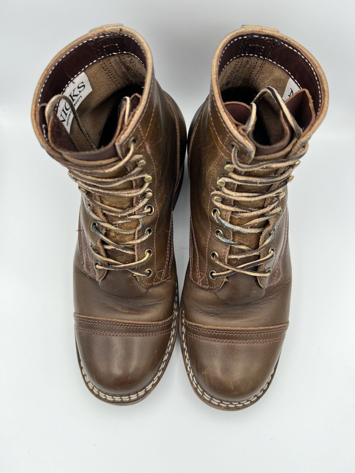 Photo by patinathunderdome on February 5, 2022 of the Nicks Charley in Horween Olive Chromepak.