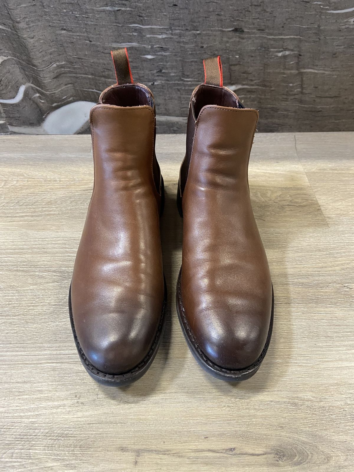 Photo by patinathunderdome on November 3, 2021 of the Allen Edmonds Nomad Chelsea in Coffee Calfskin.