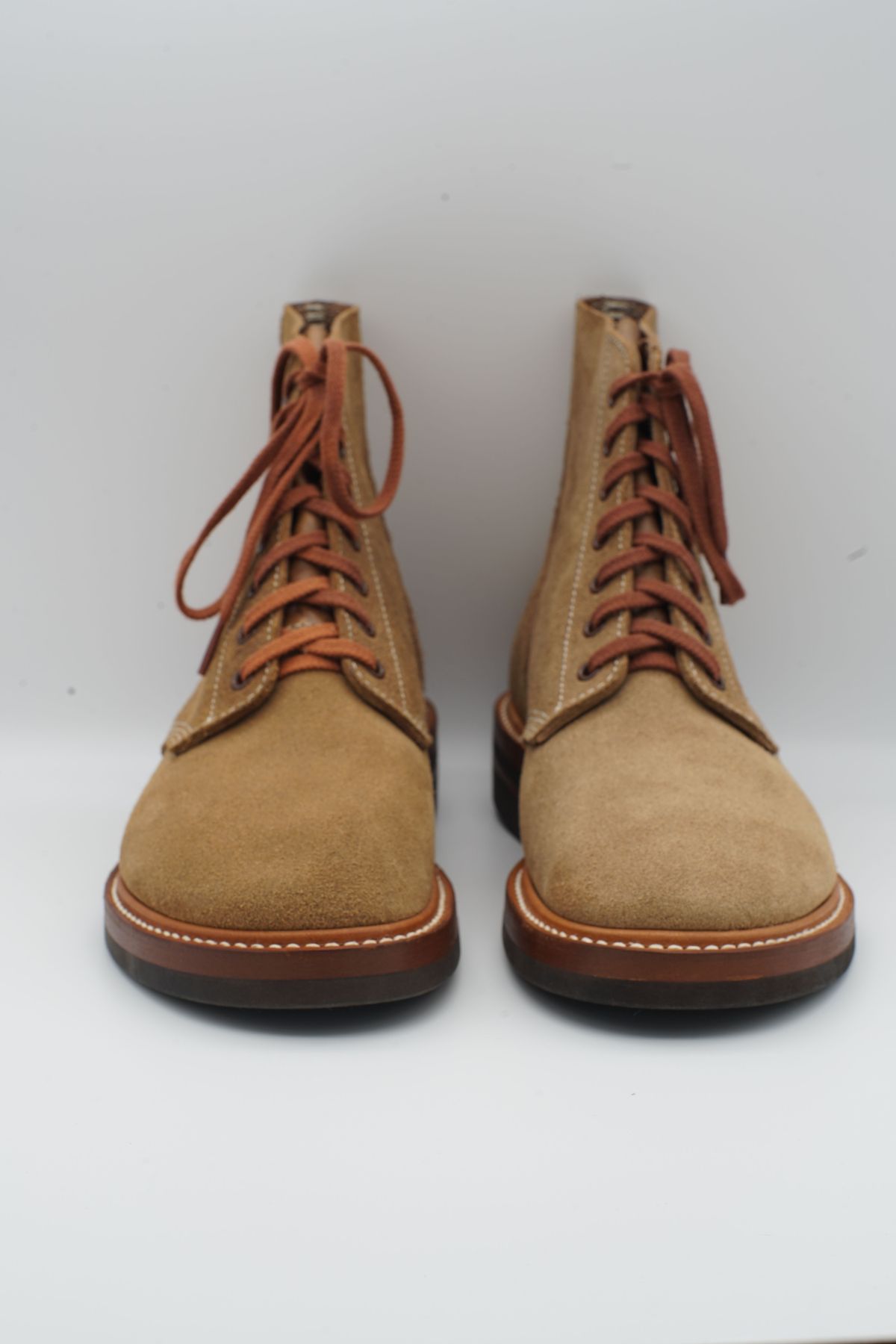 Photo by patinathunderdome on September 30, 2021 of the John Lofgren M-43 Service Shoes in Horween Natural Chromexcel Roughout.