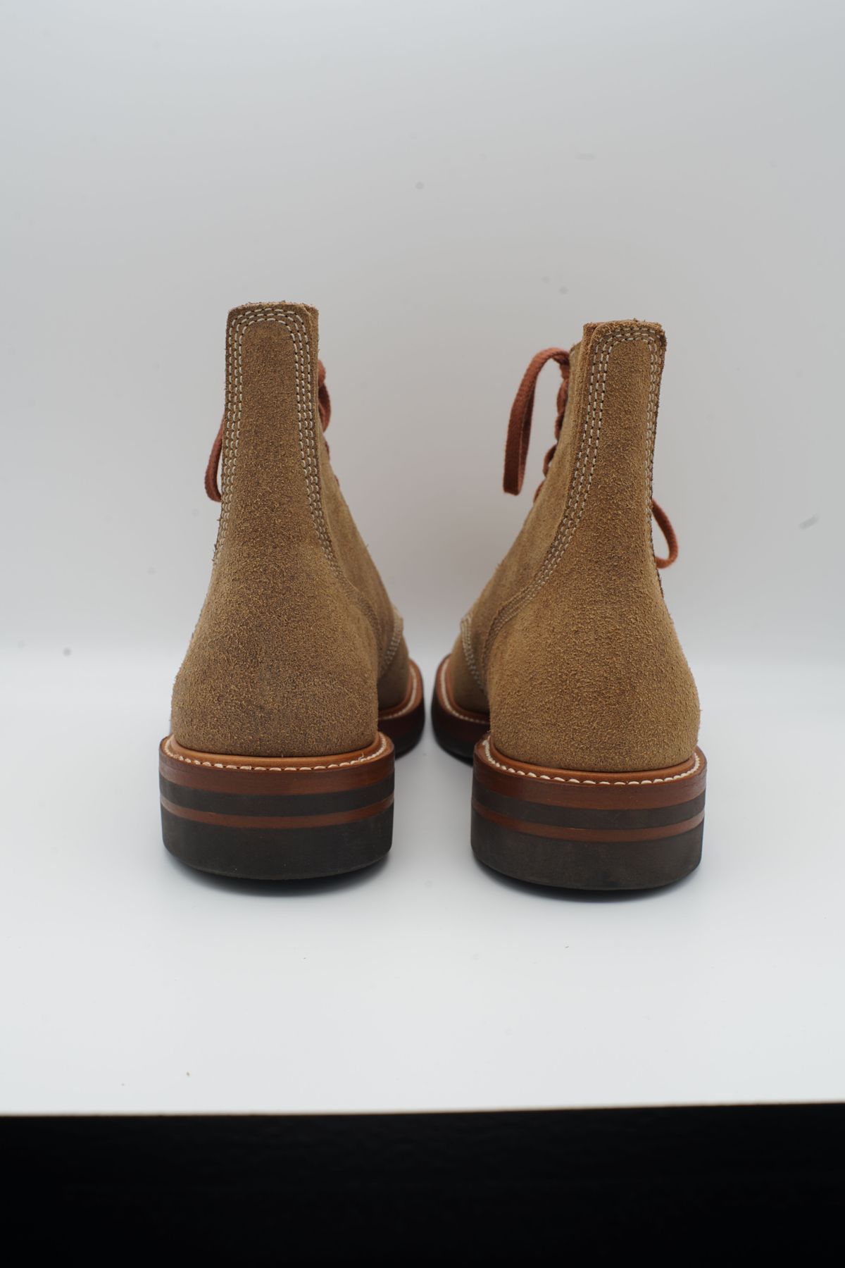 Photo by patinathunderdome on September 30, 2021 of the John Lofgren M-43 Service Shoes in Horween Natural Chromexcel Roughout.
