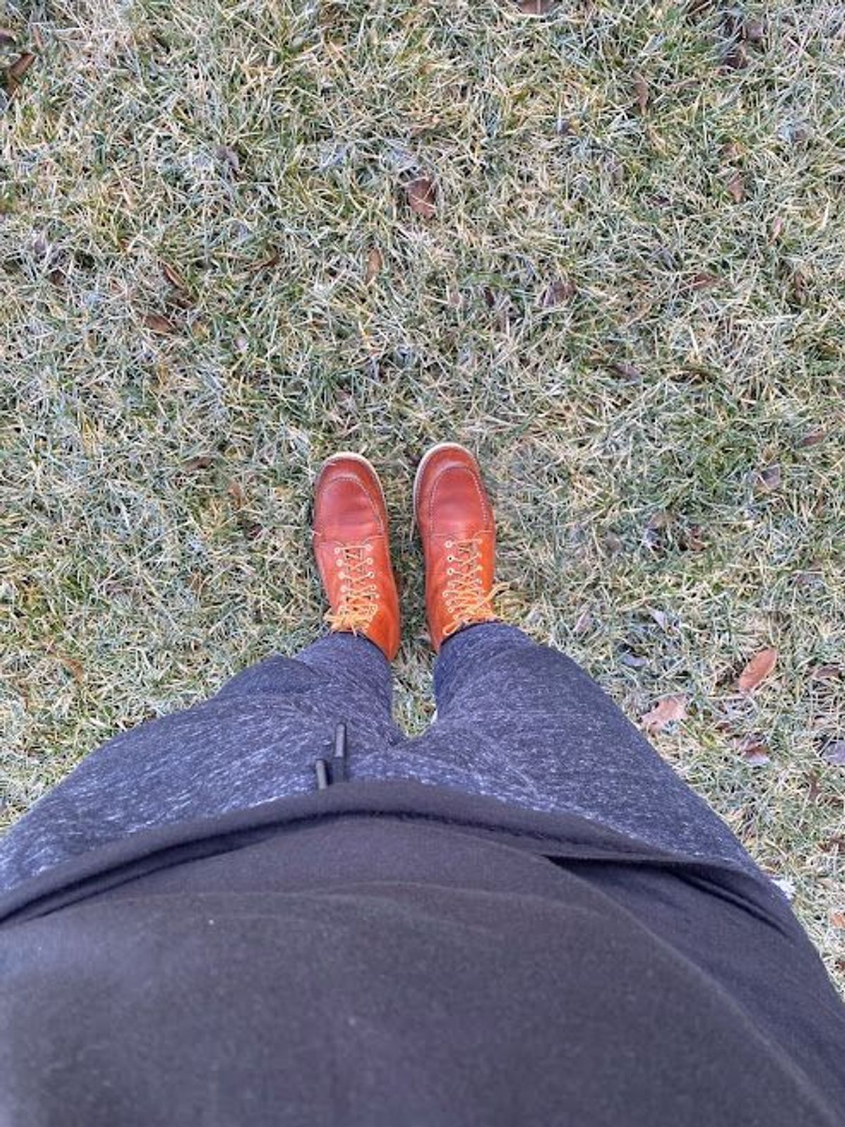 Photo by patinathunderdome on January 6, 2022 of the Red Wing 8-Inch Classic Moc in S.B. Foot Oro-Iginal.