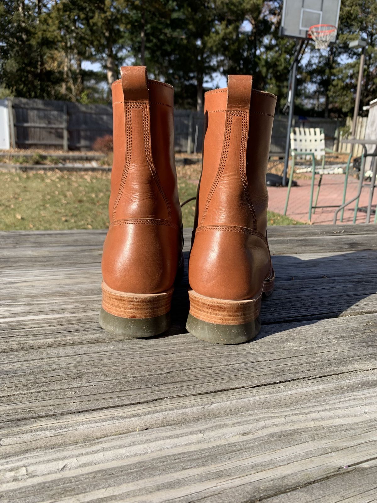 Photo by patinathunderdome on December 5, 2021 of the Jakkrabbits Ivories Boot in Indonesian Natural Veg Tan.