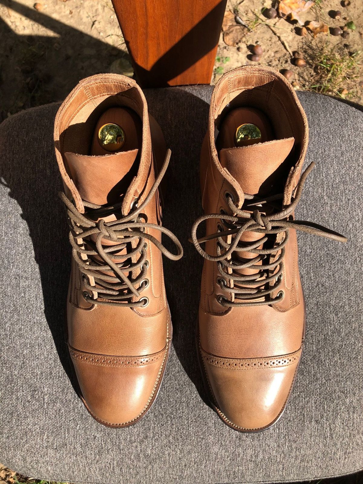 Photo by patinathunderdome on September 30, 2021 of the Viberg Service Boot in Horween Natural Chromexcel.
