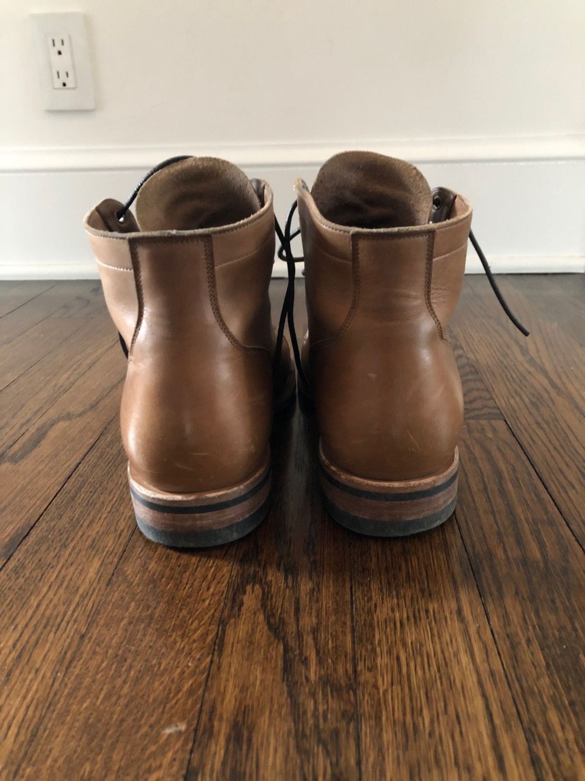 Photo by patinathunderdome on February 3, 2022 of the Viberg Service Boot in Horween Natural Chromexcel.