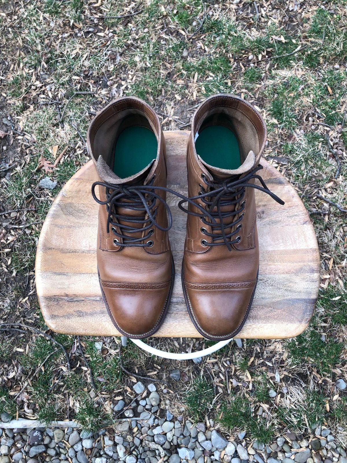 Photo by patinathunderdome on March 1, 2022 of the Viberg Service Boot in Horween Natural Chromexcel.